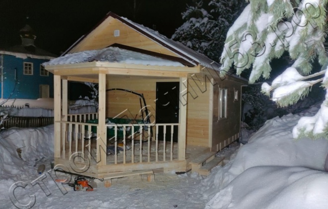 4 Брусовая баня  Б-31, 8x4.5м, 32,5 М², Новгородская область, г. Малая Вишера. (4)